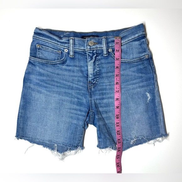 Lucky Brand Ava Mid Rise Women's Blue Denim Shorts Size- 6 - Picture 4 of 5